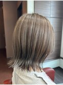 【ハイライト×ミルクティーベージュ】