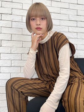 トゥーリ 藤崎店(tuuli) 大人女性◆艶レイヤー前髪ピンクベージュ 髪質改善 縮毛矯正