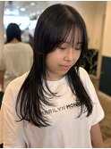 顔周りカット×軽めレイヤーカット