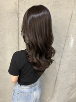 シェノン 近鉄奈良店(CHAINON)&nbsp;ブリーチなしWケアカラー×チャコールグレージ