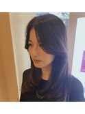 黒髪ロング