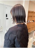 Say.イメチェンミディアム黒髪外ハネボブ美髪ワイドバング青山