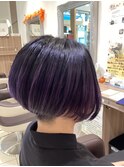 前下がり刈り上げボブ