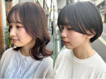 レリコ ニド(Relico-nid)の写真/お顔の印象を変える“顔周りカット・前髪カット”の口コミ多数！小顔に見せる黄金比カット【烏丸駅】