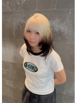 ユーザ(YUZA) ホワイトブロンドデザインカラー