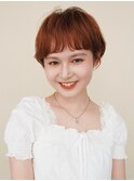〈m10〉大人ショートハイライト髪質改善キッズカット前髪30,40代