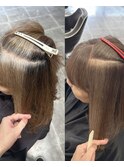 白髪率60% 塊白髪でお困りの方