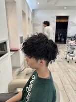 ロンド ラマ 岐阜(Lond bla-ma)&nbsp;刈り上げマッシュ×ツイストスパイラル【Lond伊藤メンズ】