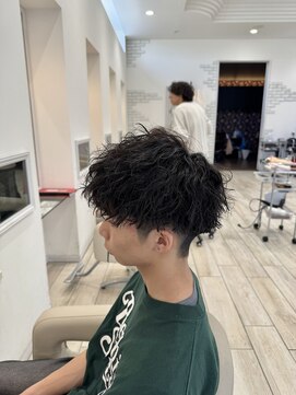 ロンド ラマ 岐阜(Lond bla-ma) 刈り上げマッシュ×ツイストスパイラル【Lond伊藤メンズ】