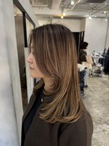 ヘアーワークスヴィクサス 諫早店(HAIR WORKS VIXUS)&nbsp;白髪ぼかしハイライト