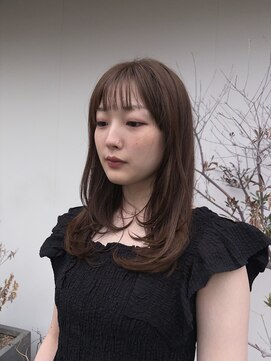 トリート 妙典店(TREAT) レイヤーカット × ナチュラルブラウン