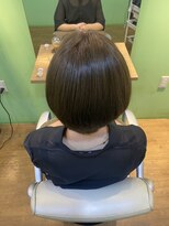 エシカル(ethical) 【大人かわいい】丸みショート×透明感ベージュカラー