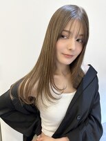 全席個室美容室 Zina津田沼 髪質改善/縮毛矯正【ジーナ】&nbsp;髪質改善　レイヤーロングオリーブアッシュ【Zina 津田沼】