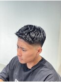 フェザーアップ コテパーマ バーバースタイル メンズパーマ 渋谷