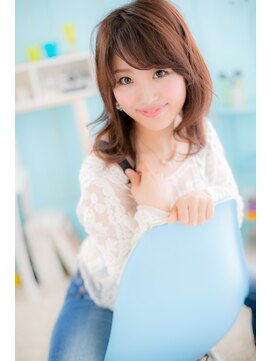 ミック ヘアアンドビューティー 大山店(miq Hair&Beauty) 揺れ感エアセミディ で大人グラムに♪