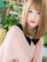 カバーヘア ブリス 上尾西口店(COVER HAIR bliss)&nbsp;■ハイトーンx斜めバング個性的セミディ13-15★上尾10代20代30代