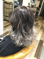 アンプヘアー 二条店(unpeu hair) 【デザインカラー】シルバーカラー/グラデーションカラー