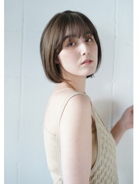 シェル 国分寺(shell) ヘルシーな柔らかさ☆大人可愛い小顔ワンサイドショートボブ