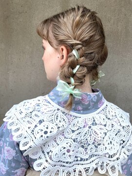 ゼンコー 国分寺(ZENKO) 【ゼンコー国分寺】イベントにも☆リボン編み込みツインテール