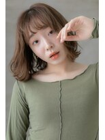 カバーヘア ブリス 戸田公園西口店(COVER HAIR bliss)&nbsp;ペールベージュ外国人風小顔ＡラインボブY戸田公園20代30代40代