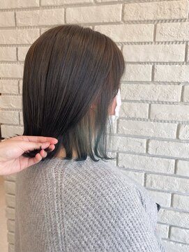 フルミー(fulme.) 切りっぱなしボブ×個性をいかすインナーカラー♪♪