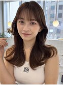 韓国風前髪×レイヤーカット【髪質改善/新宿/レイヤーカット】