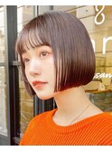 ぱつっとボブ/ミニボブ/ツヤ髪[横浜駅]