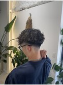 スペインカール×フェードスタイル×ハイライト