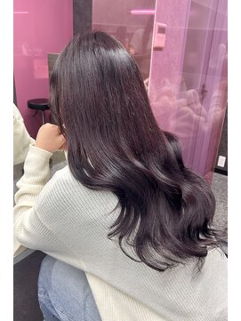 ランズ(LANDS) ラベンダー×エクステ【韓国ワンホンヘア 大阪 梅田】