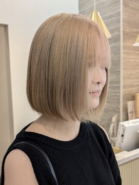 ポジ(poji) ミルクティーベージュカラー ケアブリーチカラー ミディアム