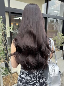 オズ 郡山桑野店(OZ) 郡山顔周りレイヤーカット韓国ワンホンヘアベージュカラー30代