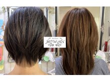 ケア美容室 ホワン(HOWAN)の雰囲気（カットで髪を綺麗に見せるのも、デザインを入れるのも好きです）