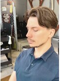外国人風パーマウルフカルマパーマベリーショートダークアッシュ