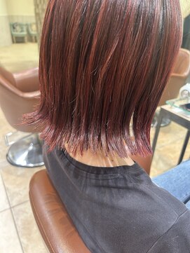 ネオリーブソラ 相模大野店(Neolive sola) 外はねボブ レッド sola:neolive相模大野