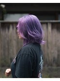 20代30代小顔ゆるふわミディアム ラベンダー