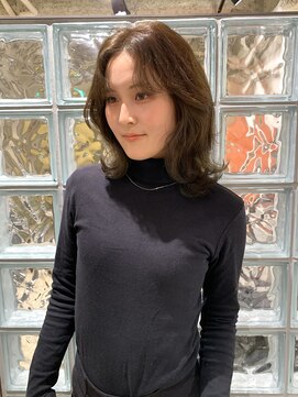 ノル 栄矢場町(nol) 明るめオリーブベージュ×くびれヘア