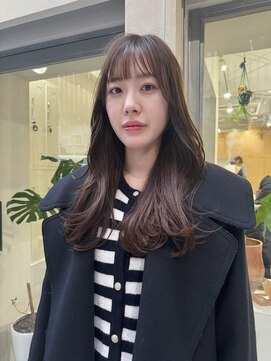 ブラウン(BROUN) ベージュカラーブラウンベージュレイヤーカット