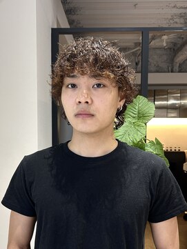 ノブレス ノアール(NOBLESSE NOIR) 【メンズ】波巻きパーマ/マッシュウルフ