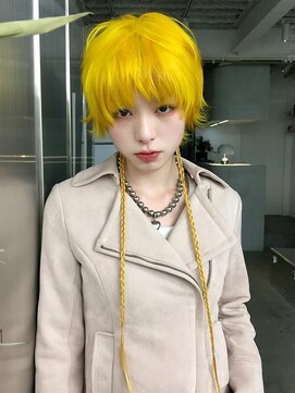 イル 天神大名店(ill) 【ill】イエローショート×ポイントエクステ