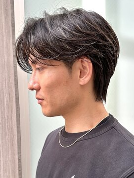 ニコトウキョウ 新宿(nico TOKYO) メンズセンターパート襟足残しウルフショートネープ