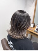 ハイライトグラデーション×外ハネボブ