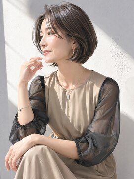 アッシュ 学芸大学店(Ash) グラボブ/大人女性/グレージュ/白髪ぼかし/脱白髪染め