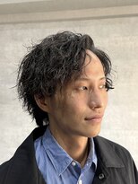 バーバーハウス ラヴィ 阿佐ヶ谷店(Barber House Lavie)&nbsp;ミディアムレイヤー×ツイストスパイラルパーマ