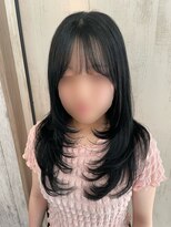 アチーヴ(achieve) ザクザクレイヤーカット+透明感ブルーブラック