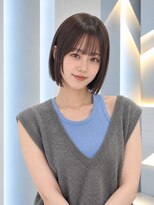 フォト 新宿三丁目(foto)&nbsp;地毛風縮毛矯正韓国風顔まわりレイヤー小顔ボブ切りっぱなしボブ