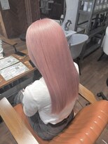 アン(Hair make un)&nbsp;アイドルピンク♪ブリーチ/ハイトーン/髪質改善/ホワイトピンク