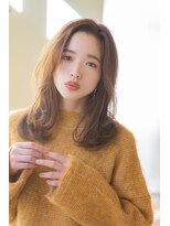 アンアミ オモテサンドウ(Un ami omotesando) 【Unami】　ラフ柔らかいミディアム　島田梨沙