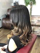 ヘアメイク ベル(hair make Belle)&nbsp;ダークブルージュ×グラデーションカラー