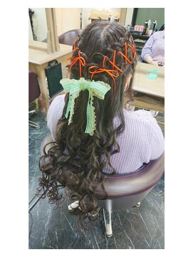 エヌエービー 池袋店(N.A.B.) ハーフアップ