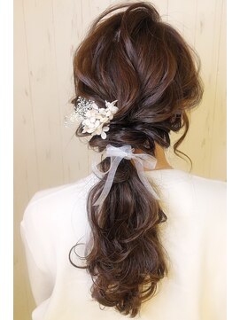 アイビス(AIBIZ) 結婚式/参列ヘア/シンプルポニーテール